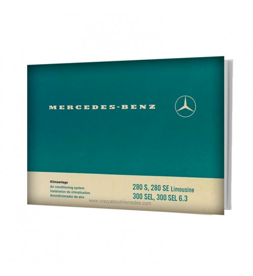 Acondicionador de Aire Mercedes Benz 280 S, 280 SE Limousine, 300 SEL, 300 SEL 6.3
