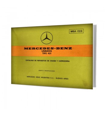 Manual Mercedes Benz UNIMOG Tipo 431 | Catálogo de Repuestos de Chasis y Carrocería