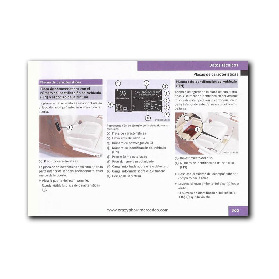 Mercedes Benz C 320 CDI | Instrucciones de Servicio Clase C | W204