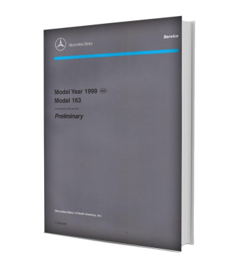 Mercedes-Benz Model 163 1999 USA | Portada del manual preliminar