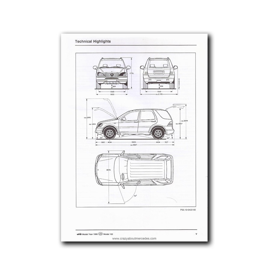 Mercedes Benz Model 163 | 1999 USA | Preliminary | Introduction into service
