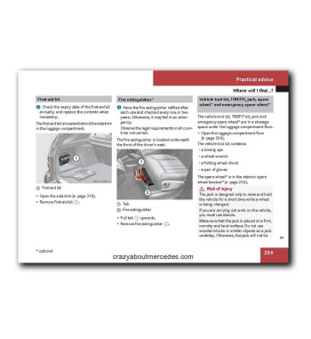 Mercedes-Benz M-Class W164 | Vehicle Tools and Spare Wheel