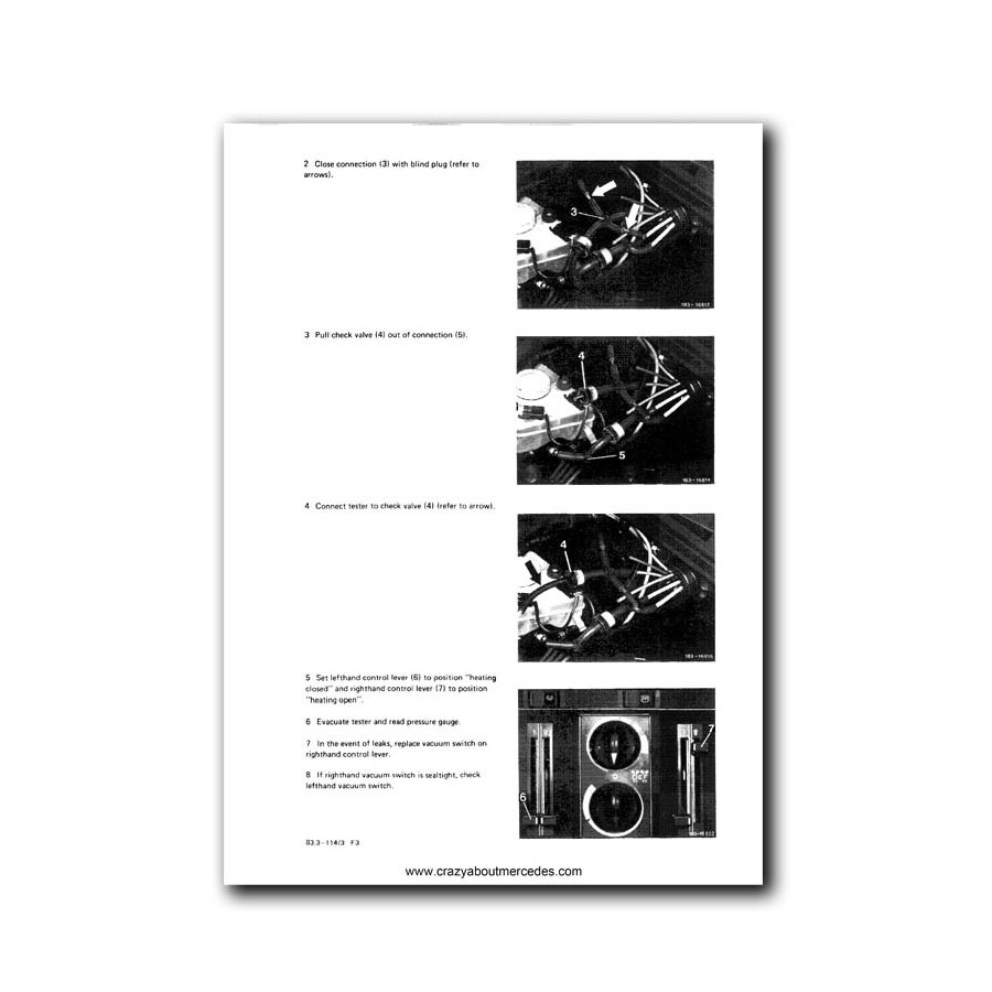 Mercedes Benz Service Manual  Heating, Air Conditioning, Automatic Climate Control Model 116