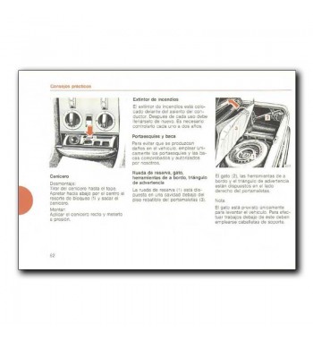 Mercedes Benz 280 SL Manual Instrucciones de Servicio R107
