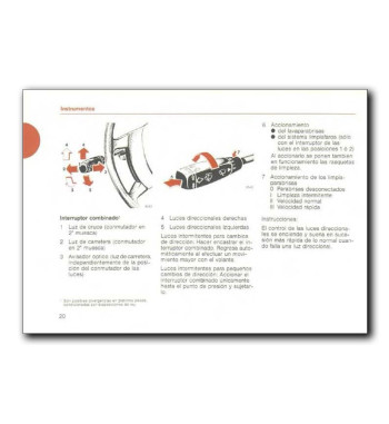 Mercedes Benz 280 SL Manual Instrucciones de Servicio R107