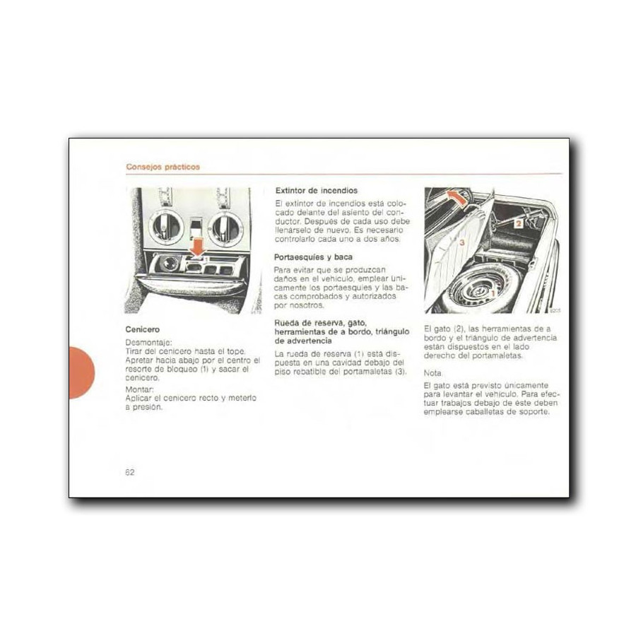 Mercedes Benz 500 SL Manual Instrucciones de Servicio R107