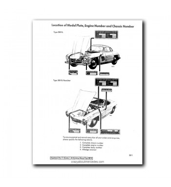 Workshop Manual Mercedes Benz Type 300 SL | W198