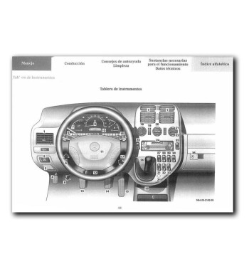Mercedes-Benz Vito W638 108 CDI, 110 CDI, 112 CDI, 113 and 114 | Instrument panel