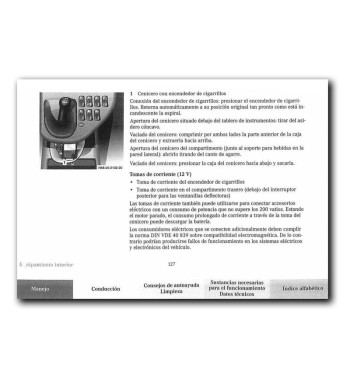 Mercedes-Benz Vito W638 108 CDI, 110 CDI, 112 CDI, 113 y 114 | Encendedor, cenicero y toma de corriente