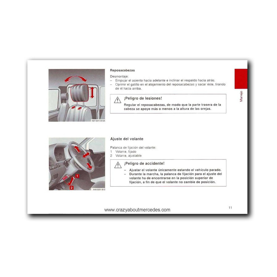 Mercedes Benz Vito 108 D | Instrucciones de Servicio | W638