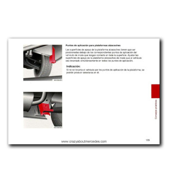 Mercedes-Benz Vito W638 108 D, 110 D y 113 | Puntos de apoyo para plataforma elevadora