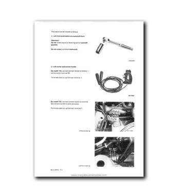 Mercedes-Benz Engine M115 | Inspection and adjustment of valve clearance