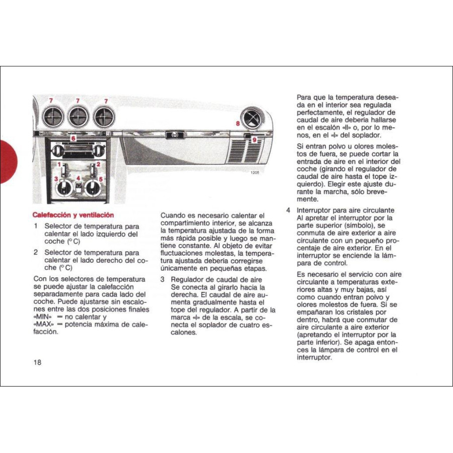 Mercedes Benz 500 SL Manual | Instrucciones de Servicio | W107
