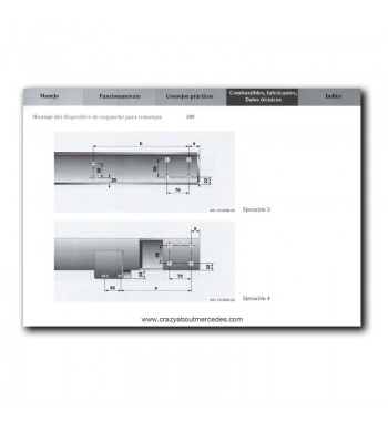 Mercedes Benz Sprinter Instrucciones de Servicio W901-905 | Manejo del dispositivo de enganche para remolque