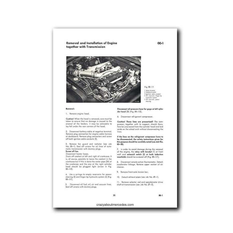 Mercedes Benz Workshop Manual Type 600 | The Grand Mercedes | W100