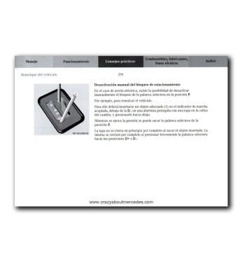 Mercedes-Benz Sprinter W901-W905 | Manual release of the parking lock