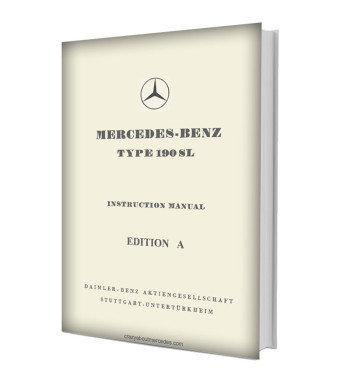 Mercedes-Benz 190 SL R121 | Instruction Manual Edition A cover