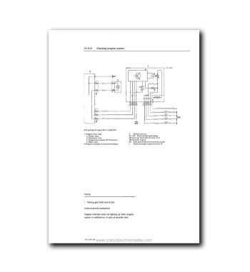 Mercedes-Benz Engine OM601 | Checking preglow system