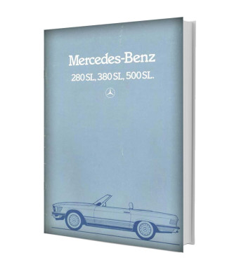 Mercedes-Benz 280 SL, 380 SL, 500 SL R107 | Portada del Sales Brochure