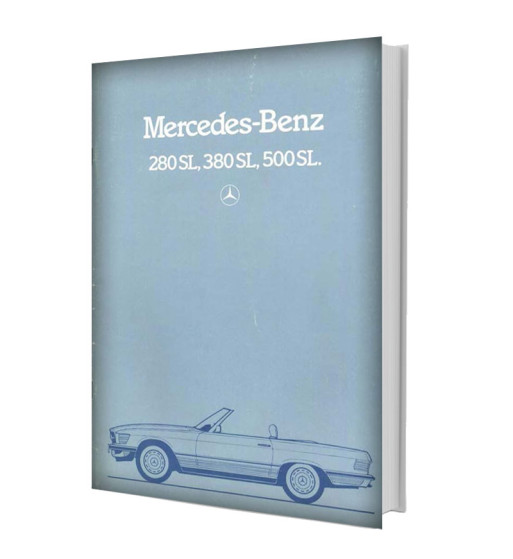 Mercedes-Benz 280 SL, 380 SL, 500 SL R107 | Portada del Sales Brochure
