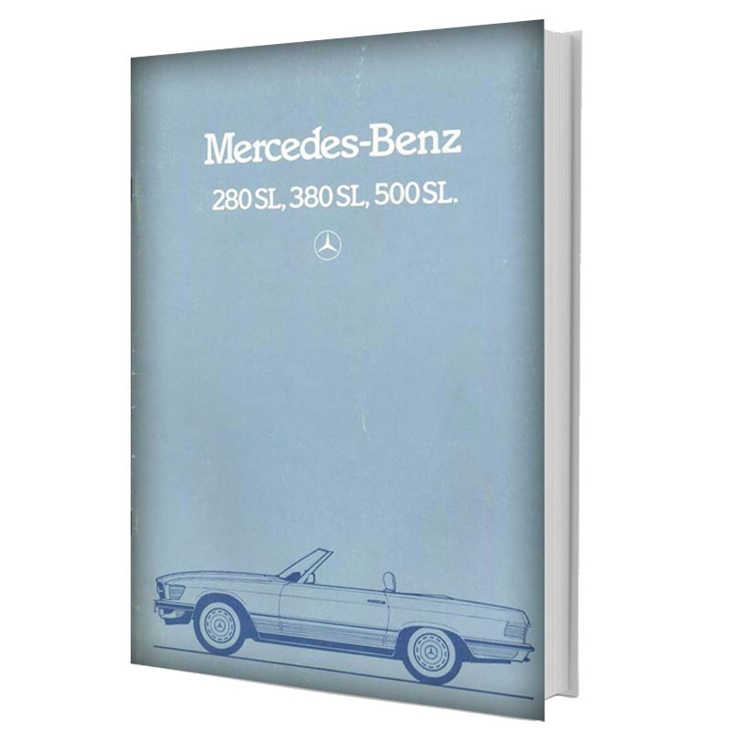 Mercedes-Benz 280 SL, 380 SL, 500 SL R107 | Portada del Sales Brochure