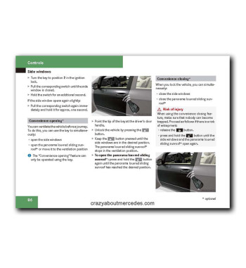 Mercedes-Benz A-Class W169 | Controls and vehicle functions