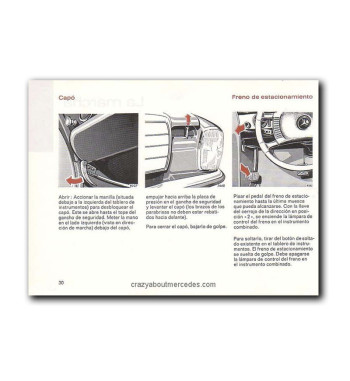 Mercedes-Benz W115 Diesel | Bonnet and parking brake