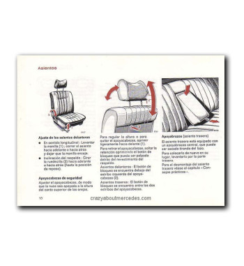 Mercedes-Benz W115 Diesel | Seats and head restraints