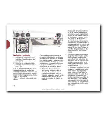 Mercedes-Benz SL R107 | Heating and ventilation
