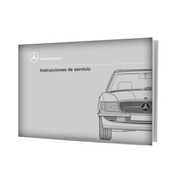 Mercedes-Benz SL R107 | Spanish Instrucciones de Servicio manual cover (Post-1985)