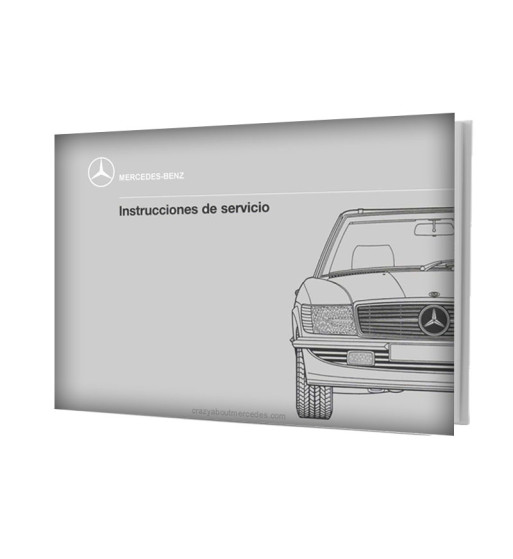 Mercedes-Benz SL R107 | Spanish Instrucciones de Servicio manual cover (Post-1985)