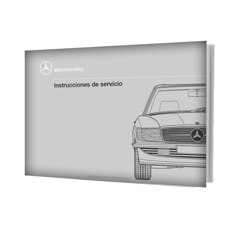 Mercedes-Benz SL R107 | Spanish Instrucciones de Servicio manual cover (Post-1985)
