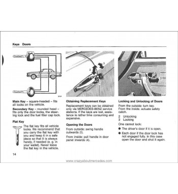 Mercedes Benz 500 SLC Owner's Manual | C107 | W107 | PDF