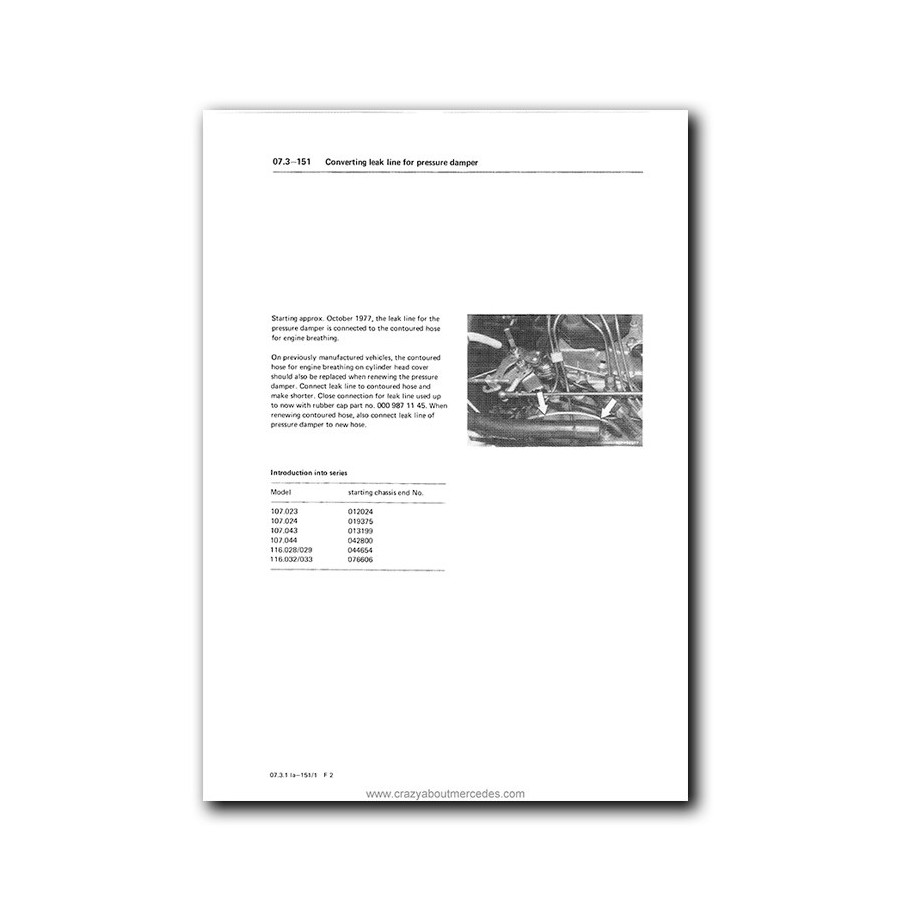 Mercedes Benz Service Manual V-8 Engines M 116 (3.5-ltr.), M 117 (4.5-ltr.)