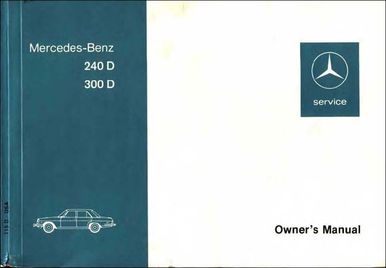 Mercedes-Benz W115 | Owner's Manual cover