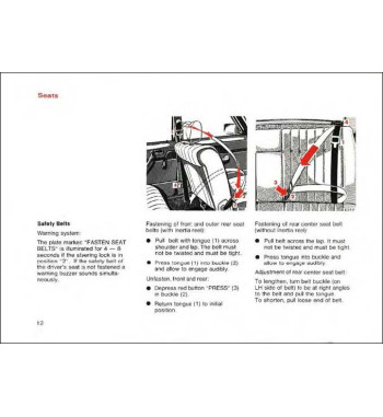 Mercedes-Benz W115 | Front and rear safety belts