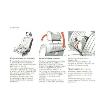 Mercedes-Benz W116 | Seats, head restraints and armrests