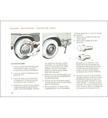Mercedes-Benz W116 | Wheels, tires and wheel changing
