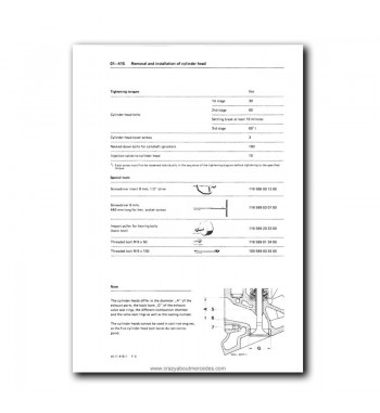 Mercedes Benz Service Manual V-8 Engine M 116.96 (3.8) & M 117.96 (5.0)