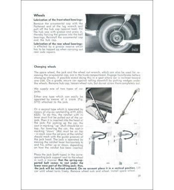 Mercedes-Benz 180 Dc W120 | Wheel bearings and wheel changing