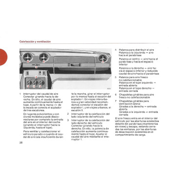 Mercedes-Benz W123 T | Heating and ventilation controls