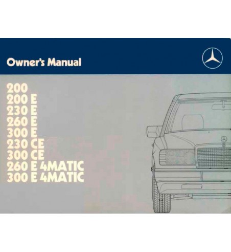 Mercedes Benz 260 E Owner's Manual | W124 | PDF