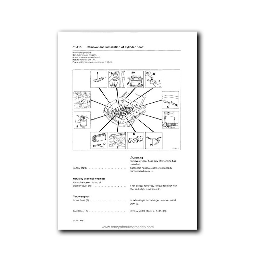 Mercedes Benz Service Manual Diesel Engines 602, 603