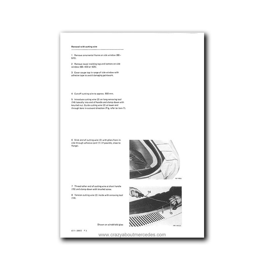 Mercedes Benz Service Manual Chassis & Body Model 107 Volume 2