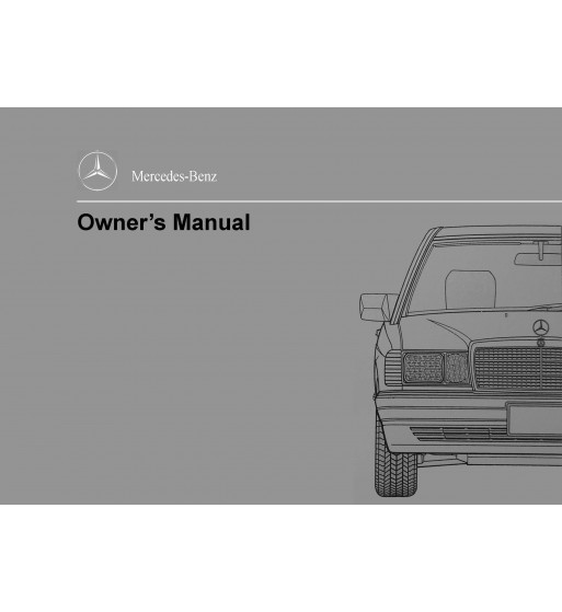 Mercedes Benz 190 E 2.6 Manual | Owner's Manual | W201