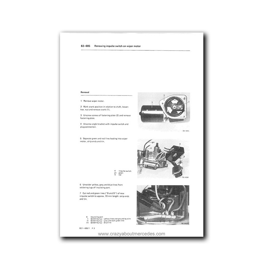 Mercedes Benz Service Manual Chassis & Body Model 107 Volume 2