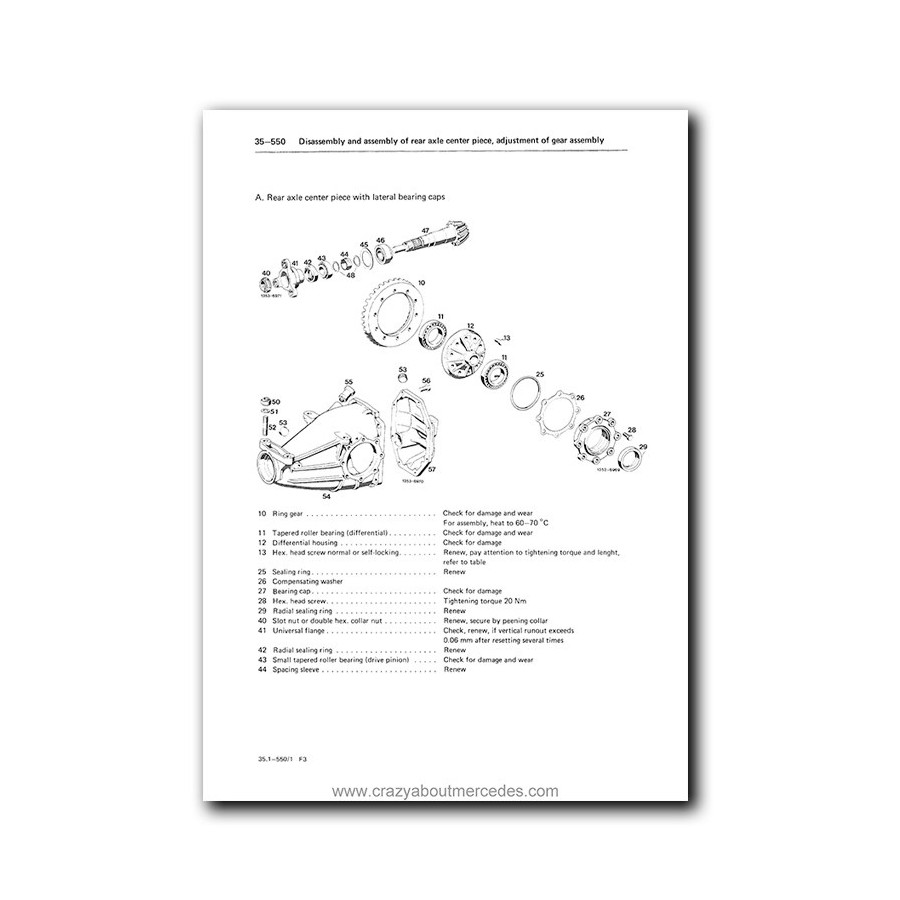 Mercedes Benz Service Manual Chassis & Body Series 114 / 115