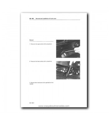 Mercedes Benz Service Manual Chassis & Body Series 123 Volume 2